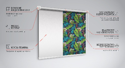 Rolgordijn verduisterend Exotische planten