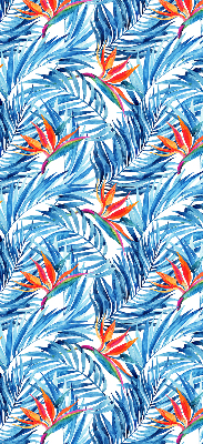 Rolgordijn verduisterend Blauwe bladeren