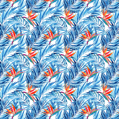 Rolgordijn verduisterend Blauwe bladeren