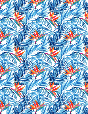 Rolgordijn verduisterend Blauwe bladeren