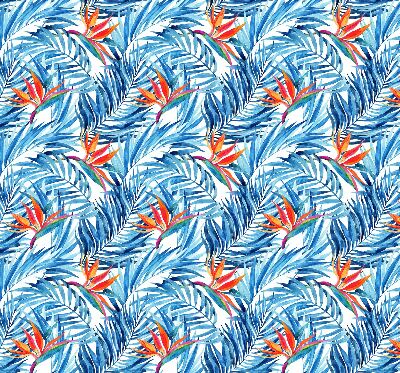 Rolgordijn verduisterend Blauwe bladeren