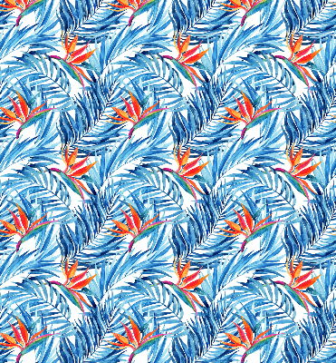 Rolgordijn verduisterend Blauwe bladeren