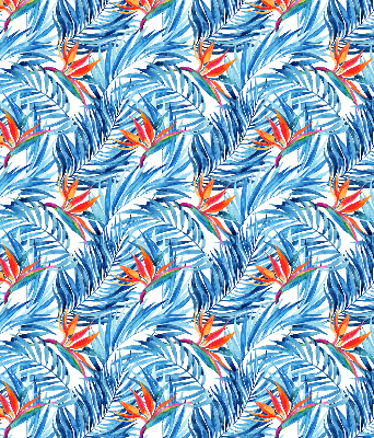 Rolgordijn verduisterend Blauwe bladeren