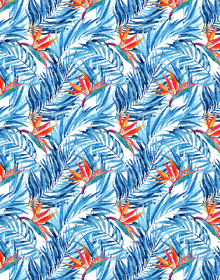 Rolgordijn verduisterend Blauwe bladeren