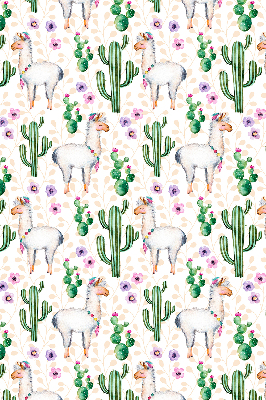Rolgordijn verduisterend Lama's en cactussen