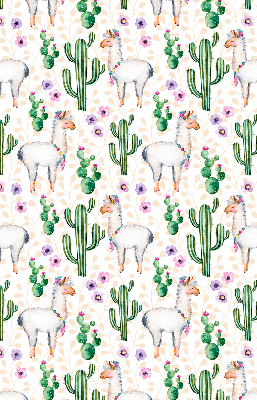 Rolgordijn verduisterend Lama's en cactussen