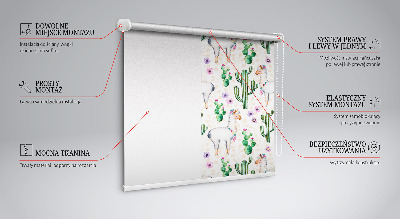 Rolgordijn verduisterend Lama's en cactussen