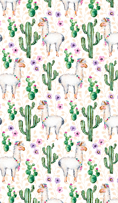 Rolgordijn verduisterend Lama's en cactussen