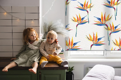 Rolgordijn voor het raam Kleurrijke bladeren