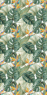 Rolgordijn voor het raam Tropische planten