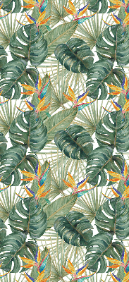 Rolgordijn voor het raam Tropische planten