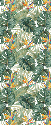 Rolgordijn voor het raam Tropische planten