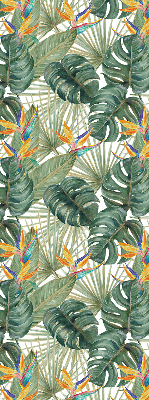 Rolgordijn voor het raam Tropische planten