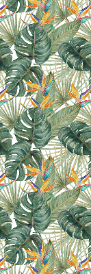 Rolgordijn voor het raam Tropische planten