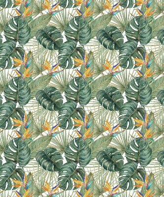 Rolgordijn voor het raam Tropische planten