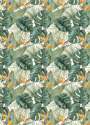 Rolgordijn voor het raam Tropische planten