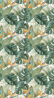 Rolgordijn voor het raam Tropische planten