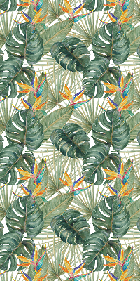 Rolgordijn voor het raam Tropische planten