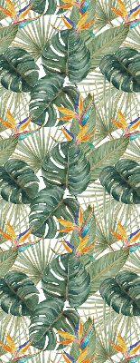 Rolgordijn voor het raam Tropische planten