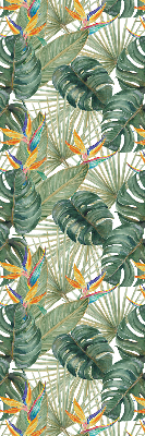 Rolgordijn voor het raam Tropische planten