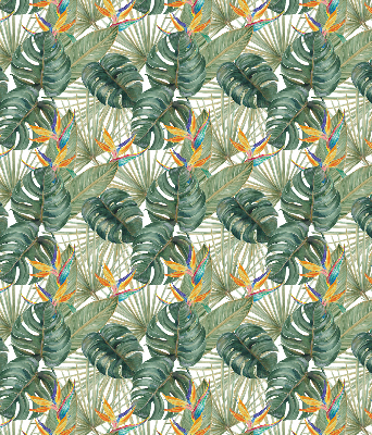 Rolgordijn voor het raam Tropische planten