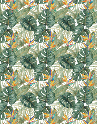 Rolgordijn voor het raam Tropische planten