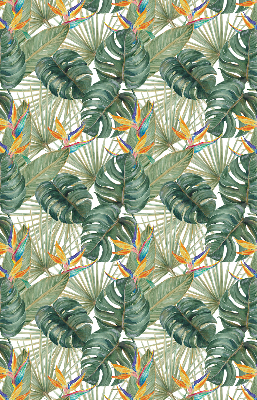 Rolgordijn voor het raam Tropische planten