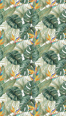 Rolgordijn voor het raam Tropische planten