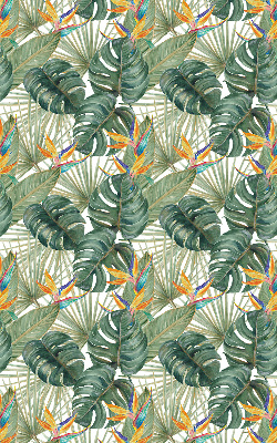 Rolgordijn voor het raam Tropische planten