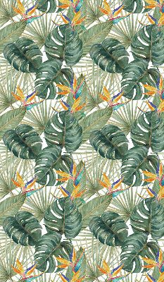 Rolgordijn voor het raam Tropische planten