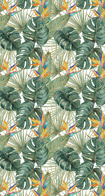 Rolgordijn voor het raam Tropische planten