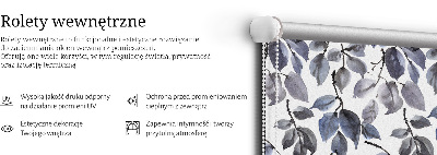 Rolgordijn voor het raam Donkere bladeren