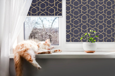 Rolgordijn verduisterend 3D-kubus