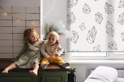 Rolgordijn voor het raam Geometrische vormen