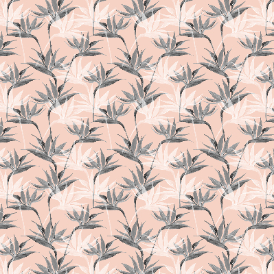 Rolgordijn voor het raam Grijze bloemen