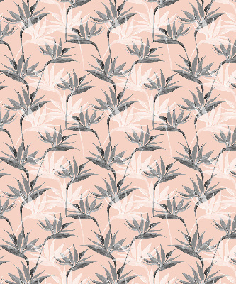 Rolgordijn voor het raam Grijze bloemen