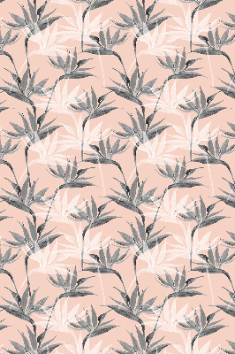 Rolgordijn voor het raam Grijze bloemen