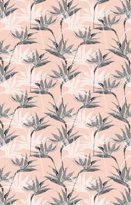 Rolgordijn voor het raam Grijze bloemen