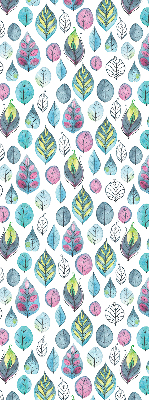 Rolgordijn voor het raam Kleurrijke bladeren