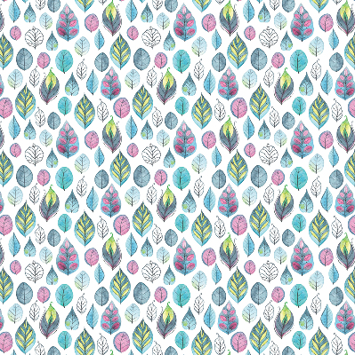 Rolgordijn voor het raam Kleurrijke bladeren