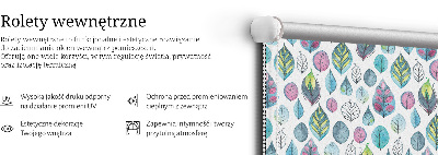 Rolgordijn voor het raam Kleurrijke bladeren