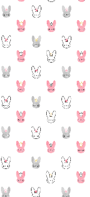 Rolgordijn verduisterend Kleurrijke konijnen in kronen