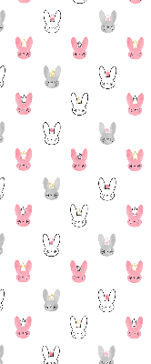 Rolgordijn verduisterend Kleurrijke konijnen in kronen