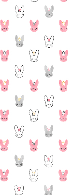 Rolgordijn verduisterend Kleurrijke konijnen in kronen