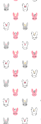 Rolgordijn verduisterend Kleurrijke konijnen in kronen