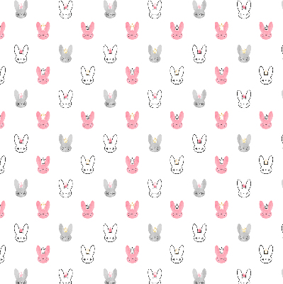 Rolgordijn verduisterend Kleurrijke konijnen in kronen