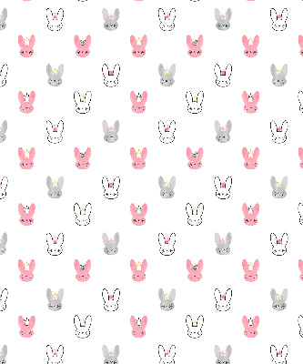 Rolgordijn verduisterend Kleurrijke konijnen in kronen