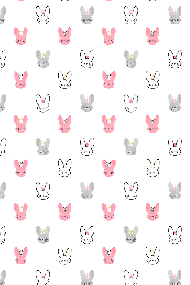 Rolgordijn verduisterend Kleurrijke konijnen in kronen