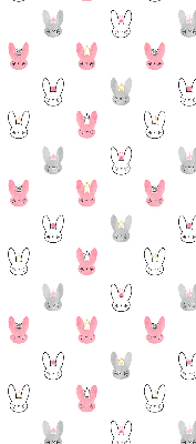 Rolgordijn verduisterend Kleurrijke konijnen in kronen