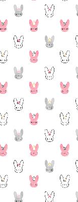 Rolgordijn verduisterend Kleurrijke konijnen in kronen